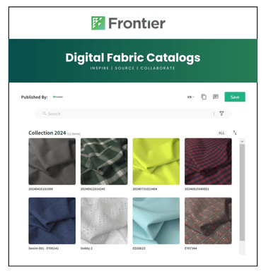 Embed Digital Fabric Collection in Webpage